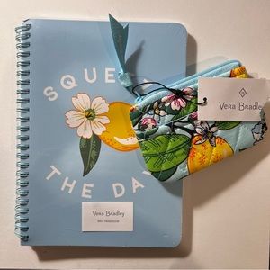 NWT Vera Bradley Notebook & Coin Purse Bundle - 'Squeeze The Day'
